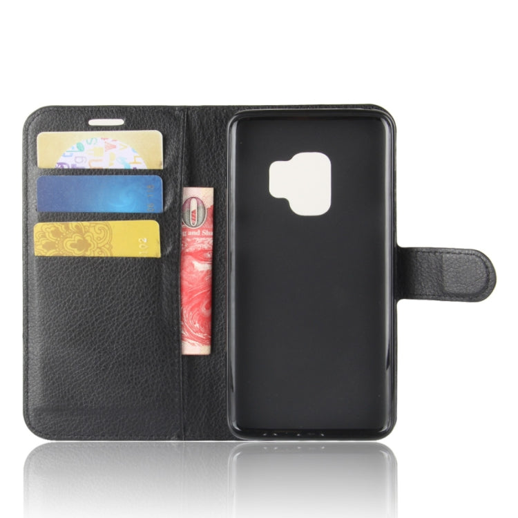 For Galaxy S9 Litchi Texture Horizontal Flip Leather Case with Holder & Wallet & Card Slots, For Galaxy S9