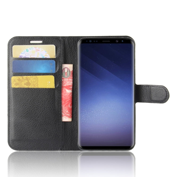 For Galaxy S9 Litchi Texture Horizontal Flip Leather Case with Holder & Wallet & Card Slots, For Galaxy S9
