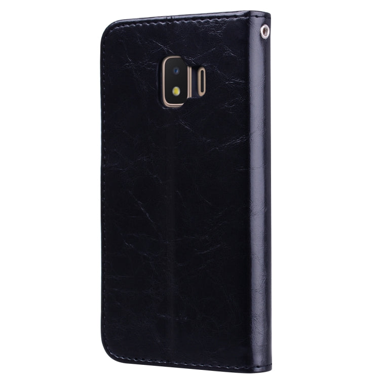 Business Style Oil Wax Texture Horizontal Flip Leather Case for Galaxy J2 Core, with Holder & Card Slots & Wallet, For Galaxy J2 Core
