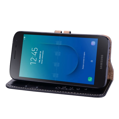 Business Style Oil Wax Texture Horizontal Flip Leather Case for Galaxy J2 Core, with Holder & Card Slots & Wallet, For Galaxy J2 Core