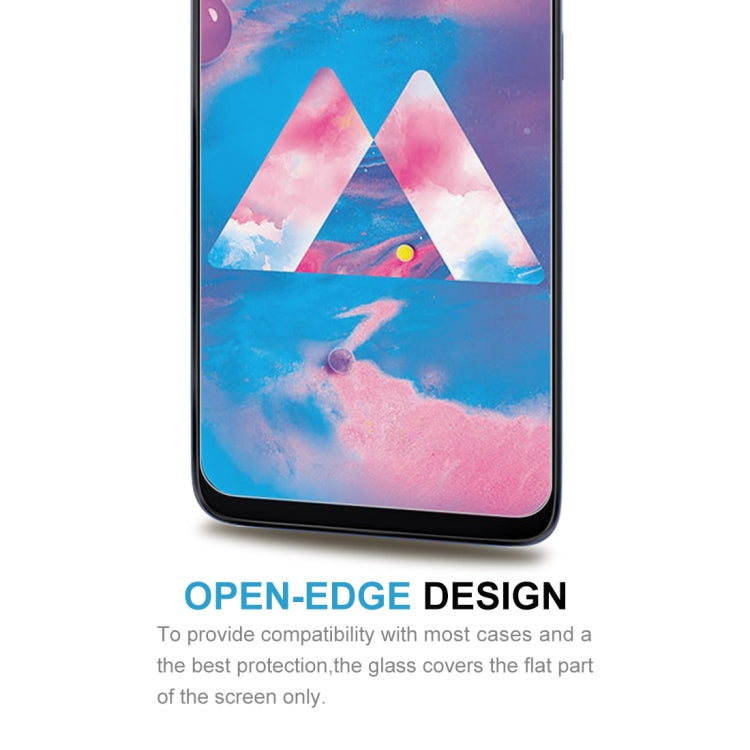 For Samsung Galaxy A40s 2 PCS Half-screen Transparent Tempered Glass Film