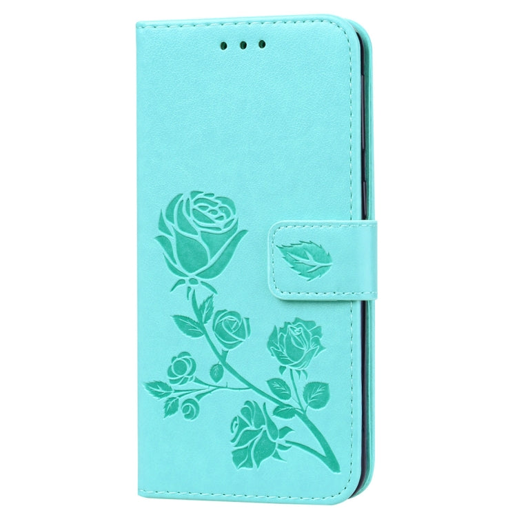 Rose Embossed Horizontal Flip PU Leather Case for Galaxy A40, with Holder & Card Slots & Wallet, For Samsung Galaxy A40