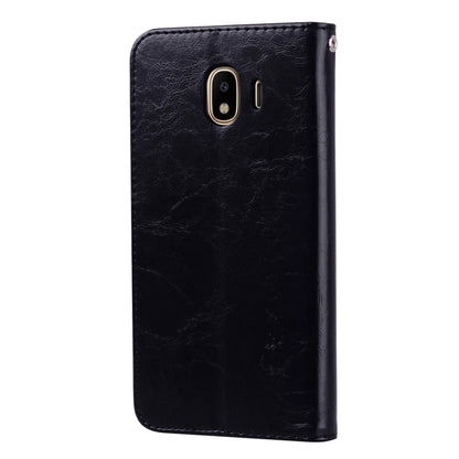 Business Style Oil Wax Texture Horizontal Flip Leather Case for Galaxy J4 (EU Version) (2018), with Holder & Card Slots & Wallet, For Galaxy J4 (EU Version) (2018)