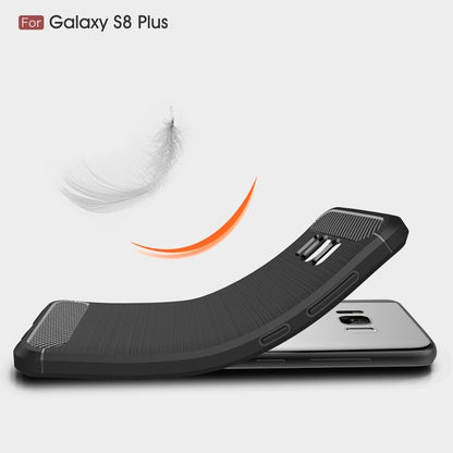 For Galaxy S8 + / G9550 Brushed Carbon Fiber Texture Shockproof TPU Protective Cover Case, For Galaxy S8 + / G9550, For Samsung Galaxy S8 + / G9550