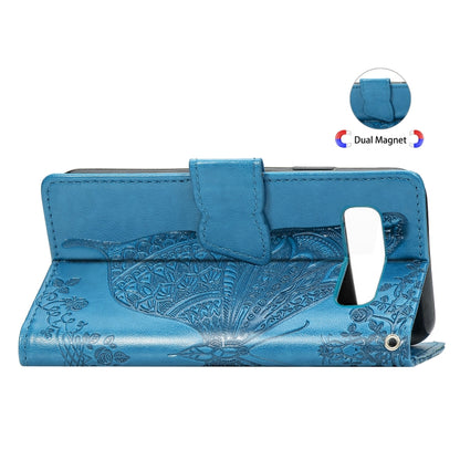 Butterfly Love Flowers Embossing Horizontal Flip Leather Case for Galaxy S10, with Holder & Card Slots & Wallet & Lanyard, For Galaxy S10