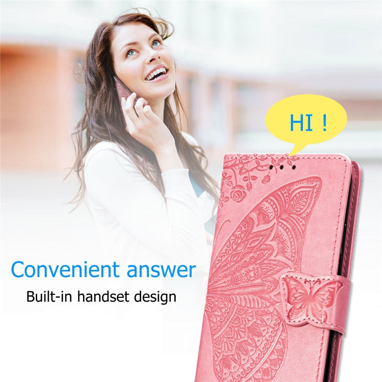Butterfly Love Flowers Embossing Horizontal Flip Leather Case for Galaxy S10+, with Holder & Card Slots & Wallet & Lanyard, For Galaxy S10+