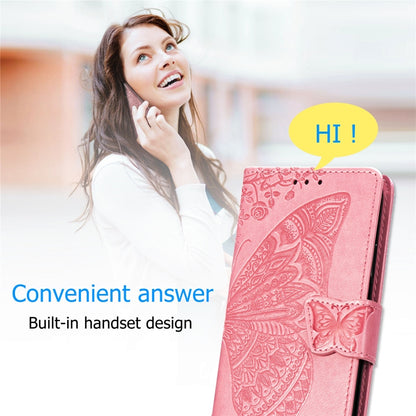 Butterfly Love Flowers Embossing Horizontal Flip Leather Case for Galaxy S10+, with Holder & Card Slots & Wallet & Lanyard, For Galaxy S10+