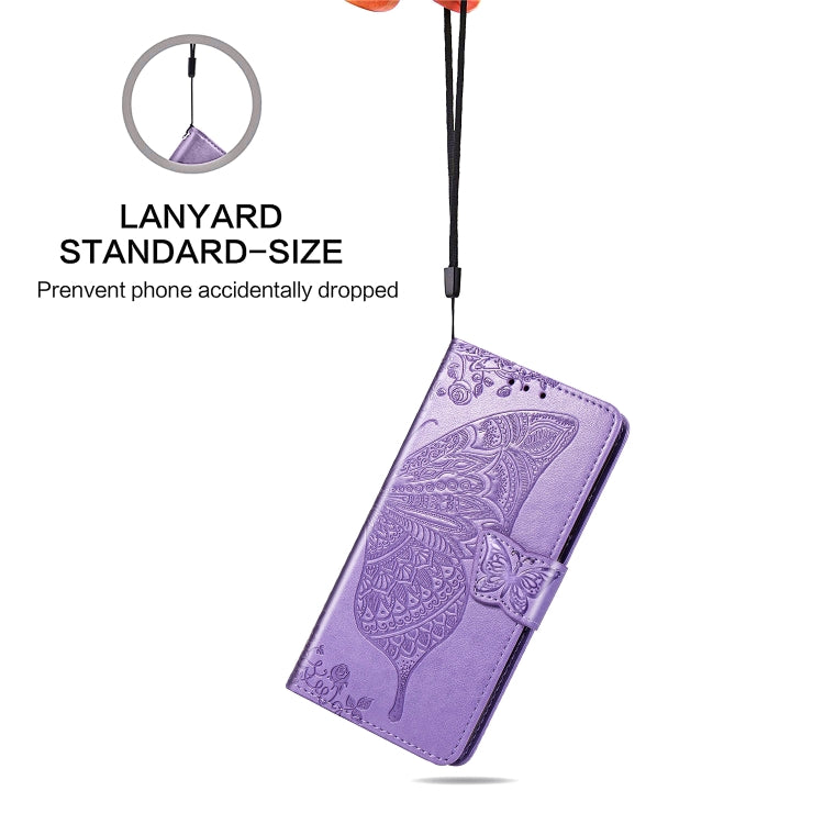 Butterfly Love Flowers Embossing Horizontal Flip Leather Case for Galaxy A70, with Holder & Card Slots & Wallet & Lanyard, For Galaxy A70