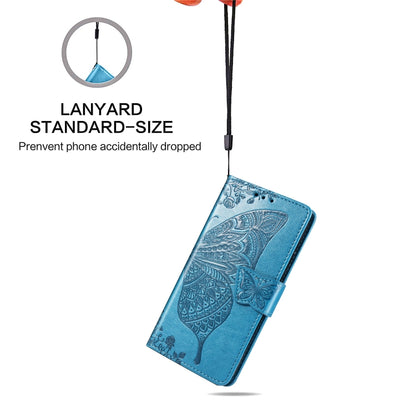 Butterfly Love Flowers Embossing Horizontal Flip Leather Case for Galaxy S10e, with Holder & Card Slots & Wallet & Lanyard, For Galaxy S10e