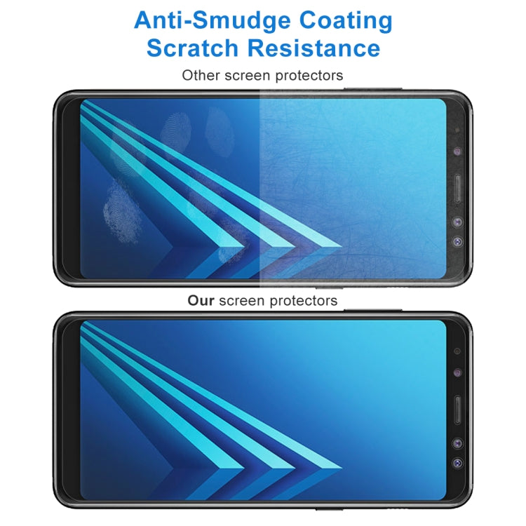 For Galaxy A8+ (2018) 0.26mm 9H Surface Hardness 2.5D Curved Edge Tempered Glass Screen Protector, For Galaxy A8+ (2018)