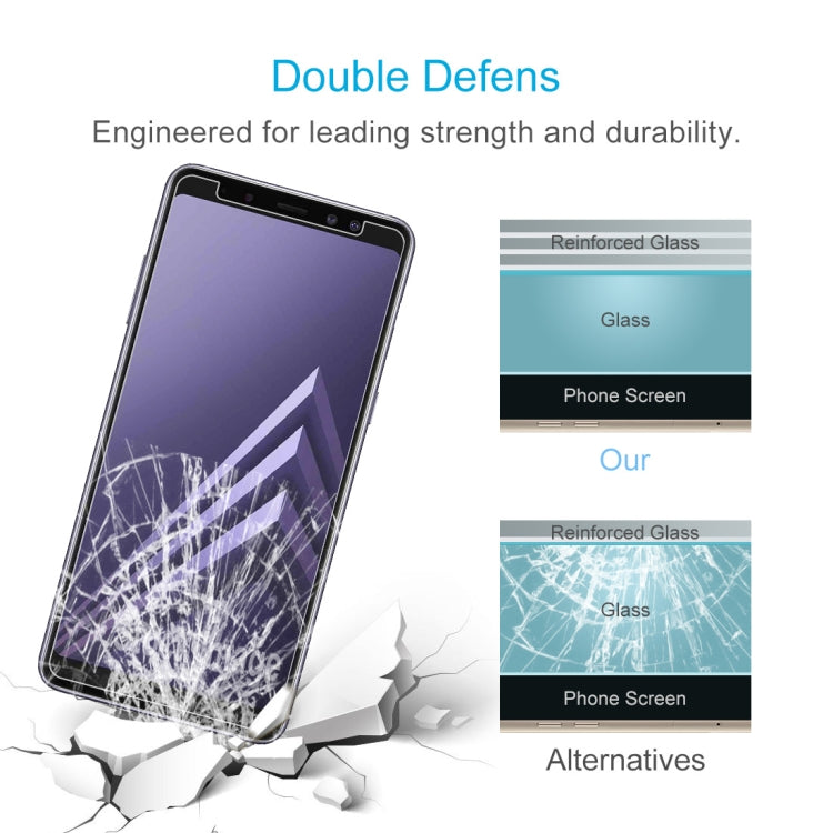 For Galaxy A8 (2018) 0.26mm 9H Surface Hardness 2.5D Curved Edge Tempered Glass Screen Protector, For Galaxy A8 (2018)