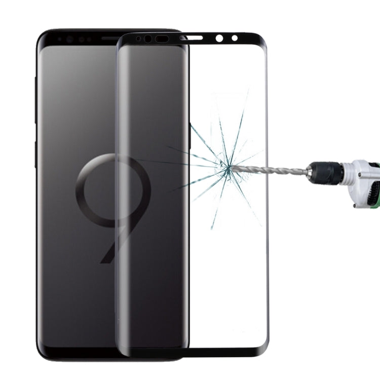 For Galaxy S9 9H Surface Hardness 3D Curved Edge Anti-scratch Full Screen HD Tempered Glass Screen Protector, For Galaxy S9