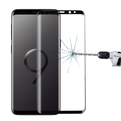 For Galaxy S9 9H Surface Hardness 3D Curved Edge Anti-scratch Full Screen HD Tempered Glass Screen Protector, For Galaxy S9