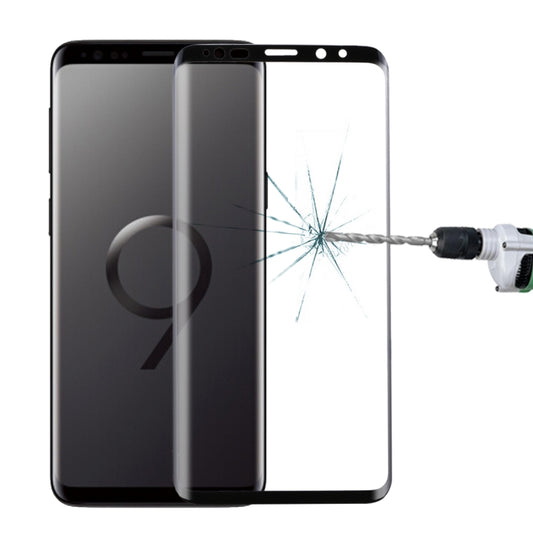 For Galaxy S9 0.33mm 9H Surface Hardness 3D Curved Edge Anti-scratch Full Screen HD Fully Adhesive Glass Screen Protector, For Galaxy S9