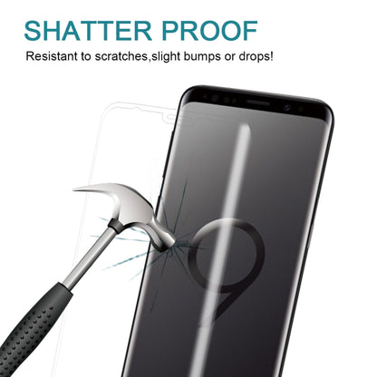 For Galaxy S9+ 9H Surface Hardness 3D Curved Edge Anti-scratch Full Screen HD Tempered Glass Screen Protector, For Galaxy S9+
