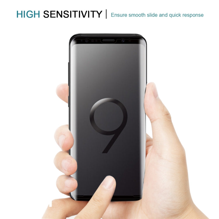 For Galaxy S9+ 9H Surface Hardness 3D Curved Edge Anti-scratch Full Screen HD Tempered Glass Screen Protector, For Galaxy S9+