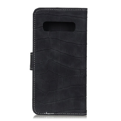 Crocodile Texture Horizontal Flip Leather Case for Galaxy S10 Plus, with Holder & Wallet & Card Slots & Photo Frame, For Galaxy S10 Plus