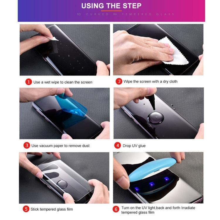 UV Liquid Curved Tempered Glass for  Galaxy Note 10,Support Fingerprint Unlock, For Galaxy Note 10