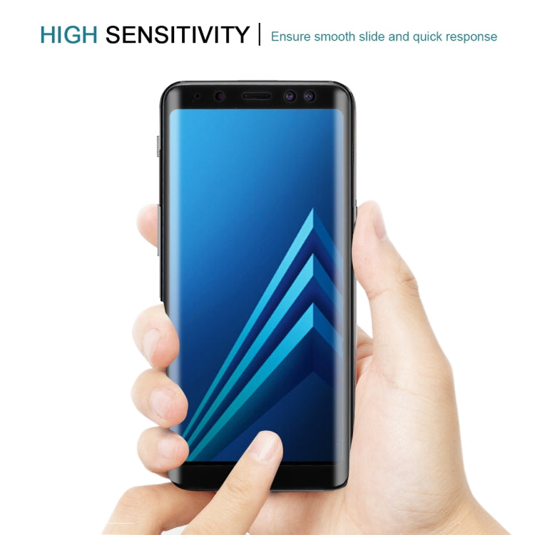 For Galaxy A8 (2018) 3D Curved Edge 9H Hardness Tempered Glass Screen Protector, For Galaxy A8 (2018)(1 PC)