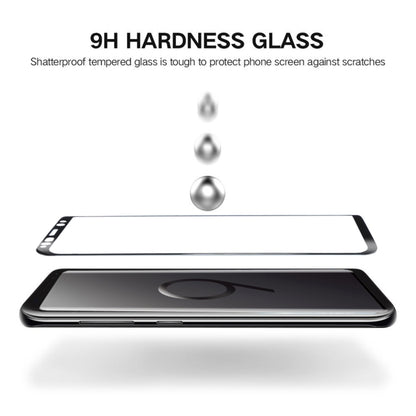 25 PCS For Galaxy S9 Plus 0.33mm 9H Surface Hardness 3D Curved Edge Anti-scratch Full Screen HD Full Glue Glass Screen Protector, For Galaxy S9 Plus