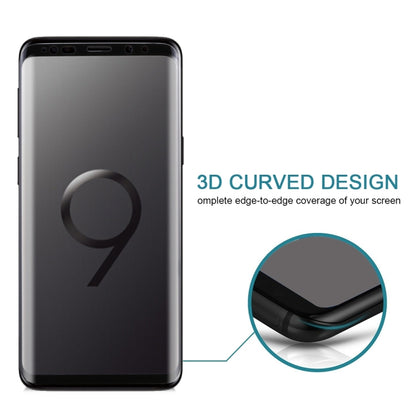 25 PCS For Galaxy S9 Plus 9H Surface Hardness 3D Curved Edge Anti-scratch Full Screen HD Tempered Glass Screen Protector, For Galaxy S9 Plus