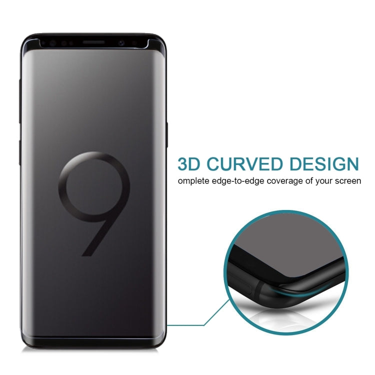 25 PCS For Galaxy S9 9H Surface Hardness 3D Curved Edge Anti-scratch Non-full Screen HD Tempered Glass Screen Protector, For Galaxy S9, Non-full (25 PCS), For Galaxy S9