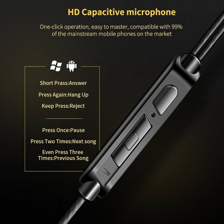 QKZ CK3 HIFI In-ear Four-unit Music Headphones