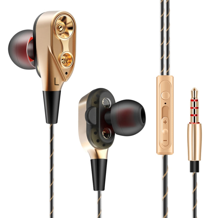 QKZ CK8 HiFi In-ear Four Unit Sports Music Headphones