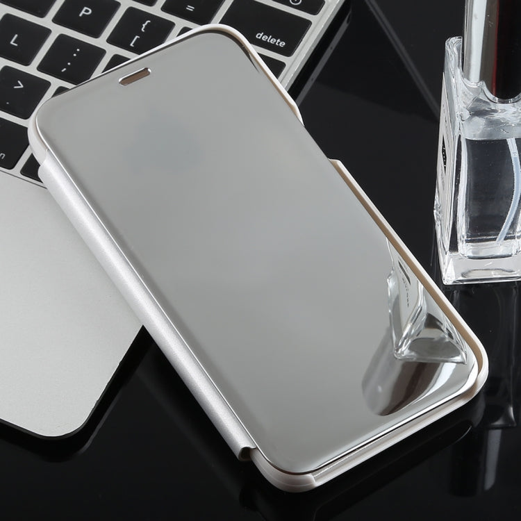 Electroplating Mirror Horizontal Flip Case for Galaxy J2 Core, with Holder, Galaxy J2 Core