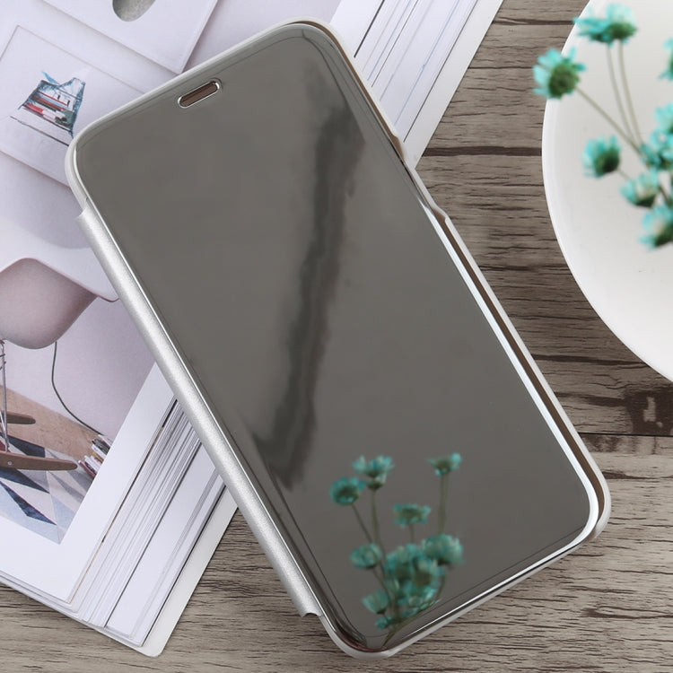 Electroplating Mirror Horizontal Flip Case for Galaxy J2 Core, with Holder, Galaxy J2 Core
