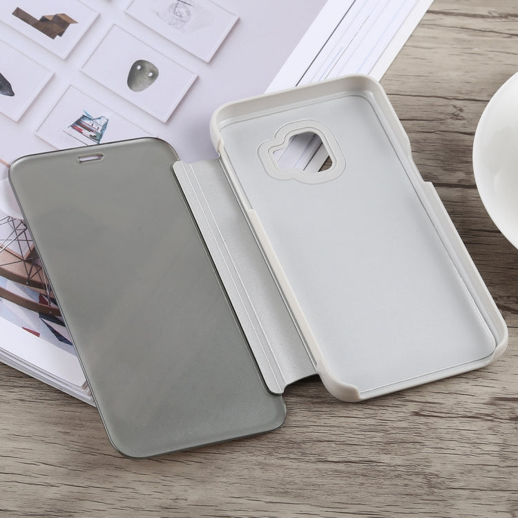 Electroplating Mirror Horizontal Flip Case for Galaxy J2 Core, with Holder, Galaxy J2 Core