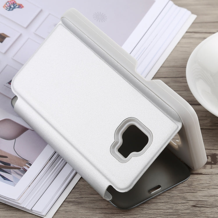 Electroplating Mirror Horizontal Flip Case for Galaxy J2 Core, with Holder, Galaxy J2 Core