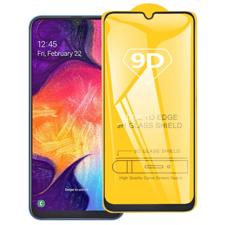For Galaxy A10s 9D Full Glue Full Screen Tempered Glass Film, For Galaxy A10s