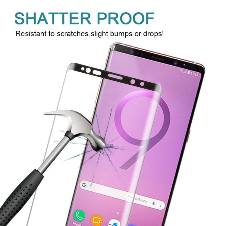 25 PCS 0.26mm 9H Surface Hardness 3D Curved Edge Full Screen Tempered Glass Film for Galaxy Note 9, For Galaxy Note 9