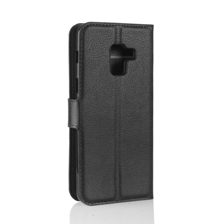 For Galaxy A8 (2018) Litchi Texture Horizontal Flip Leather Case with Holder & Card Slots & Wallet, For Galaxy A8 (2018)