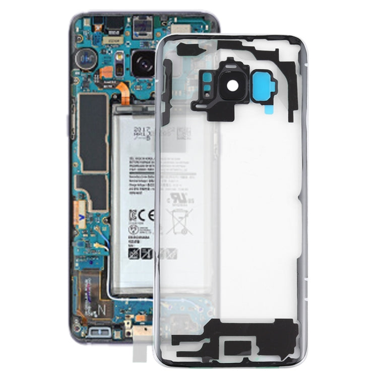 For Samsung Galaxy S8 / G950 G950F G950FD G950U G950A G950P G950T G950V G950R4 G950W G9500 Transparent Battery Back Cover with Camera Lens Frame, For Galaxy S8