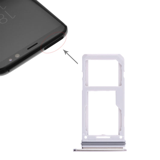 For Galaxy S8 / S8+ 2 SIM Card Tray / Micro SD Card Tray, For Galaxy S8 / S8+, For Samsung Galaxy S8 (Double), For Samsung Galaxy S8(Double), For Galaxy S8 / S8+(Double  SIM)