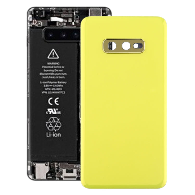 For Galaxy S10e Battery Back Cover with Camera Lens Frame, For Samsung Galaxy S10e（Lens）, For Galaxy S10e（with Lens）, For Galaxy S10e（with Lens）(Yellow), For Samsung Galaxy S10e(with Lens)