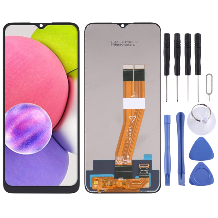 LCD Screen and Digitizer Full Assembly For Samsung Galaxy A03S SM-A037F, For Samsung Galaxy A03S SM-A037F