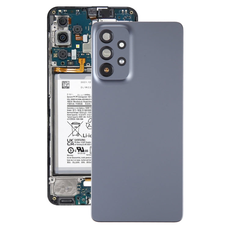 For Samsung Galaxy A73 5G SM-A736B Original Battery Back Cover with Camera Lens Frame, For Samsung Galaxy A73 5G(Original)