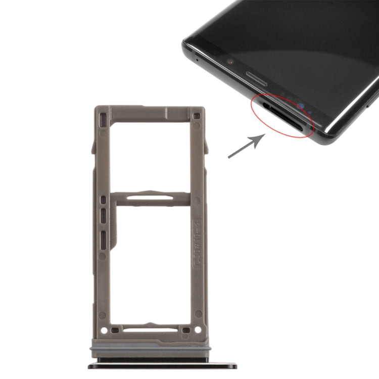 For Galaxy Note9 SIM Card Tray +  Micro SD Card Tray, For Samsung Galaxy Note9 (Single), Galaxy Note9 (Single Card)