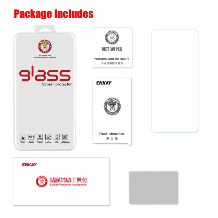 ENKAY Hat-Prince 0.26mm 2.5D 9H Tempered Glass Protective Film for Samsung Galaxy A80