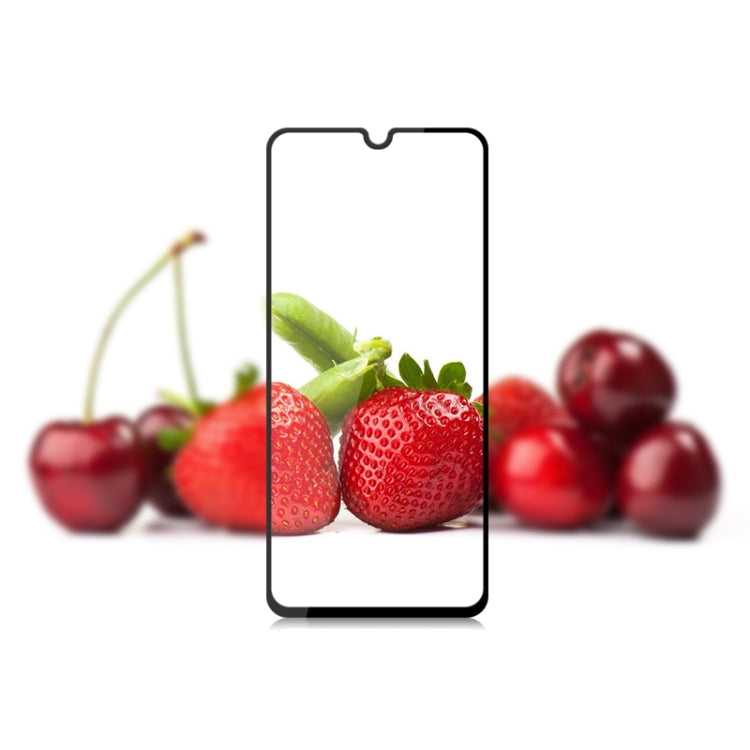mocolo 0.33mm 9H 2.5D Full Glue Silk Print Tempered Glass Film for Galaxy A70, Support Fingerprint Unlock(Black), For Galaxy A70