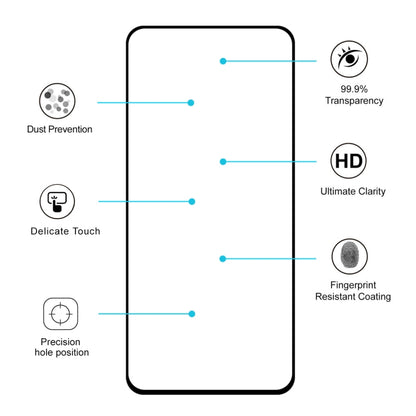 ENKAY Hat-prince Full Glue 0.26mm 9H 2.5D Tempered Glass Film for Galaxy A80