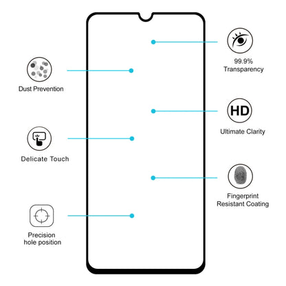 2 PCS ENKAY Hat-prince Full Glue 0.26mm 9H 2.5D Tempered Glass Film for Samsung Galaxy A40