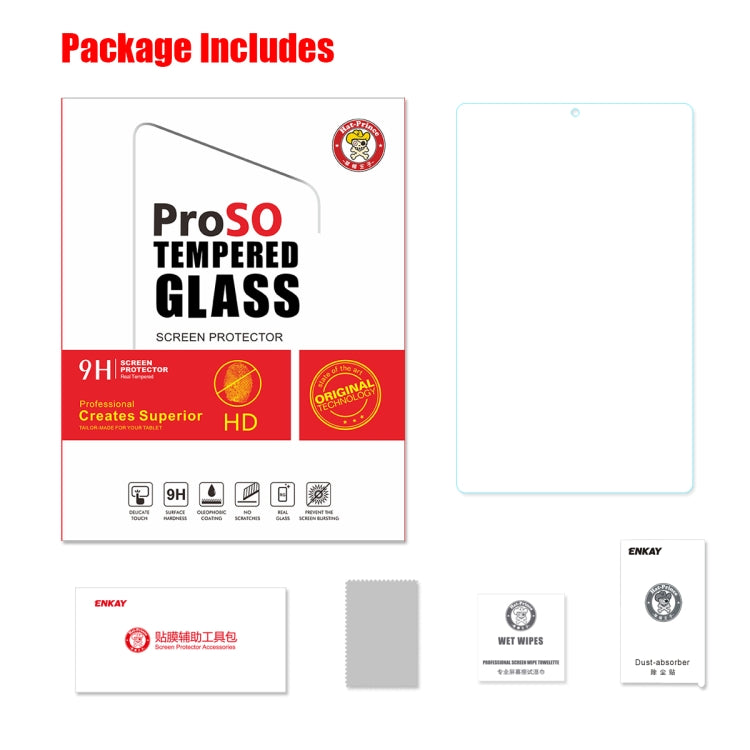 ENKAY Hat-Prince 0.33mm 9H Surface Hardness 2.5D Explosion-proof Tempered Glass Film for Galaxy Tab A 10.1 (2019) T510 / T515
