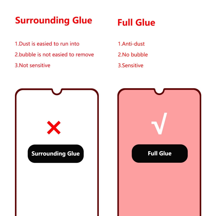 ENKAY Hat-prince Full Glue 0.26mm 9H 2.5D Tempered Glass Film for Galaxy A70