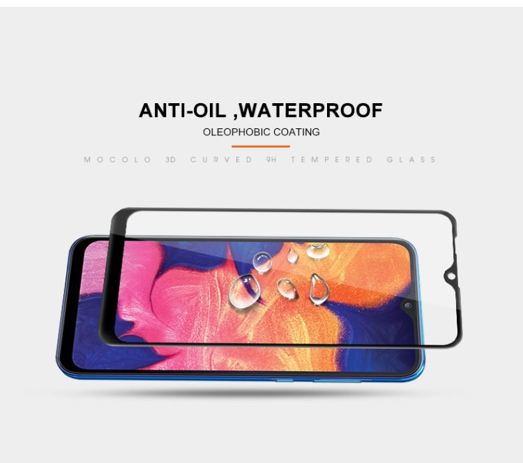 mocolo 0.33mm 9H 3D Full coverage Tempered Glass Film for Galaxy A10