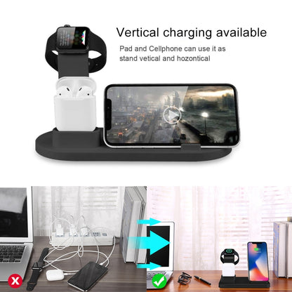 HQ-UD15 Rotatable Wireless Charging Base with Stand for Phones / iWatches / AirPods (Silver), Silver (with wireless charging), without Wireless Charging White, without Wireless Charging Black, White (with wireless charging)                             ...