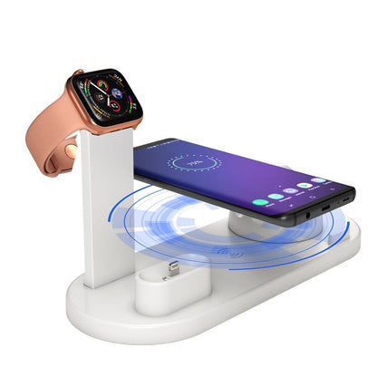 HQ-UD15 Rotatable Wireless Charging Base with Stand for Phones / iWatches / AirPods (Silver), Silver (with wireless charging), without Wireless Charging White, without Wireless Charging Black, White (with wireless charging)                             ...
